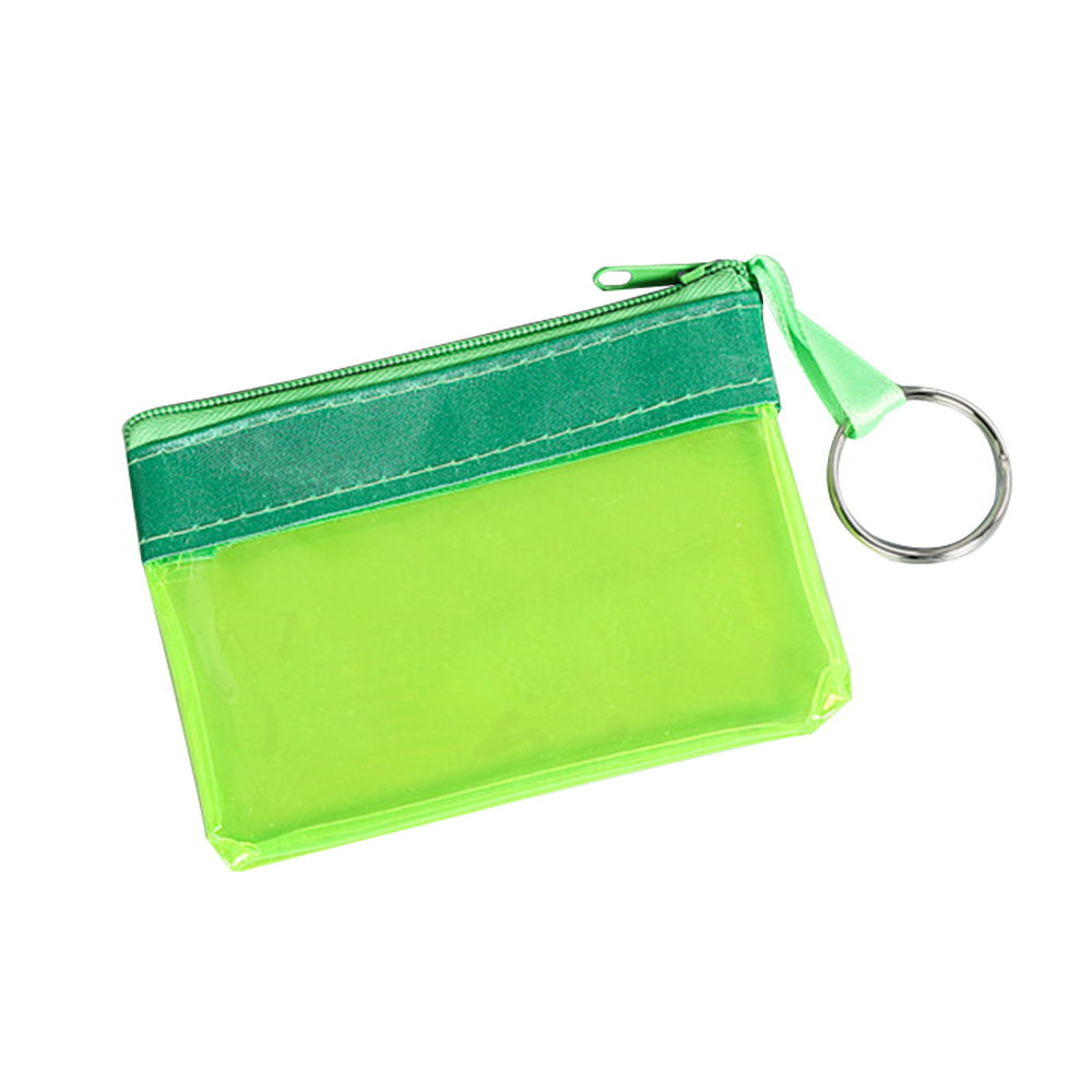 PVC Wallet Coin Purse w/ Key Ring