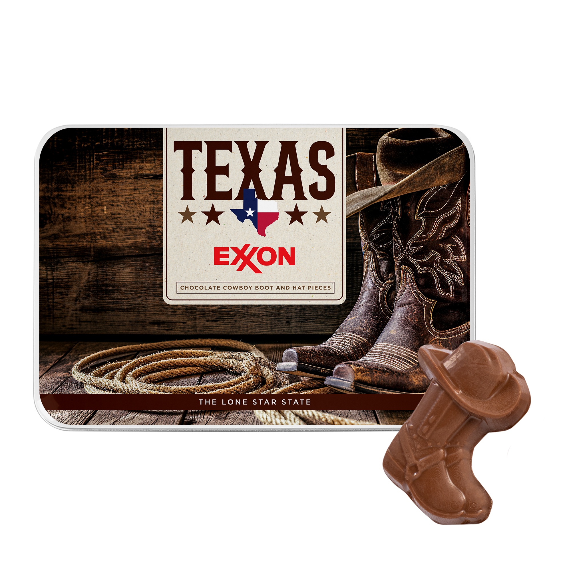 Gift Tin with Cowboy Boot and Hat Chocolates 4