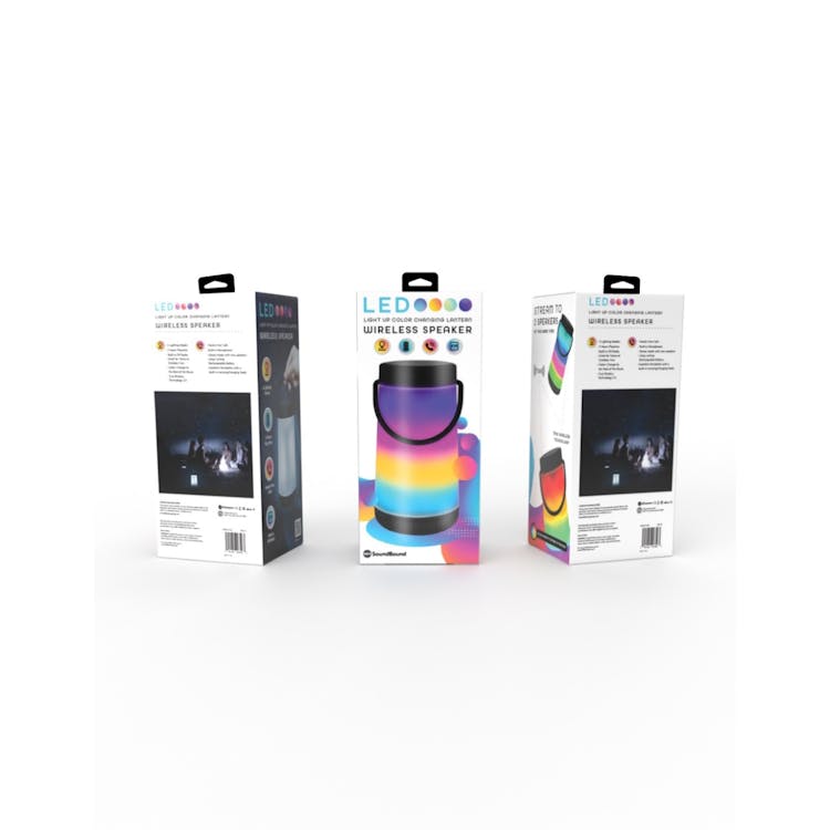 Lantern Wireless Speaker - RGB Lighting Black 2