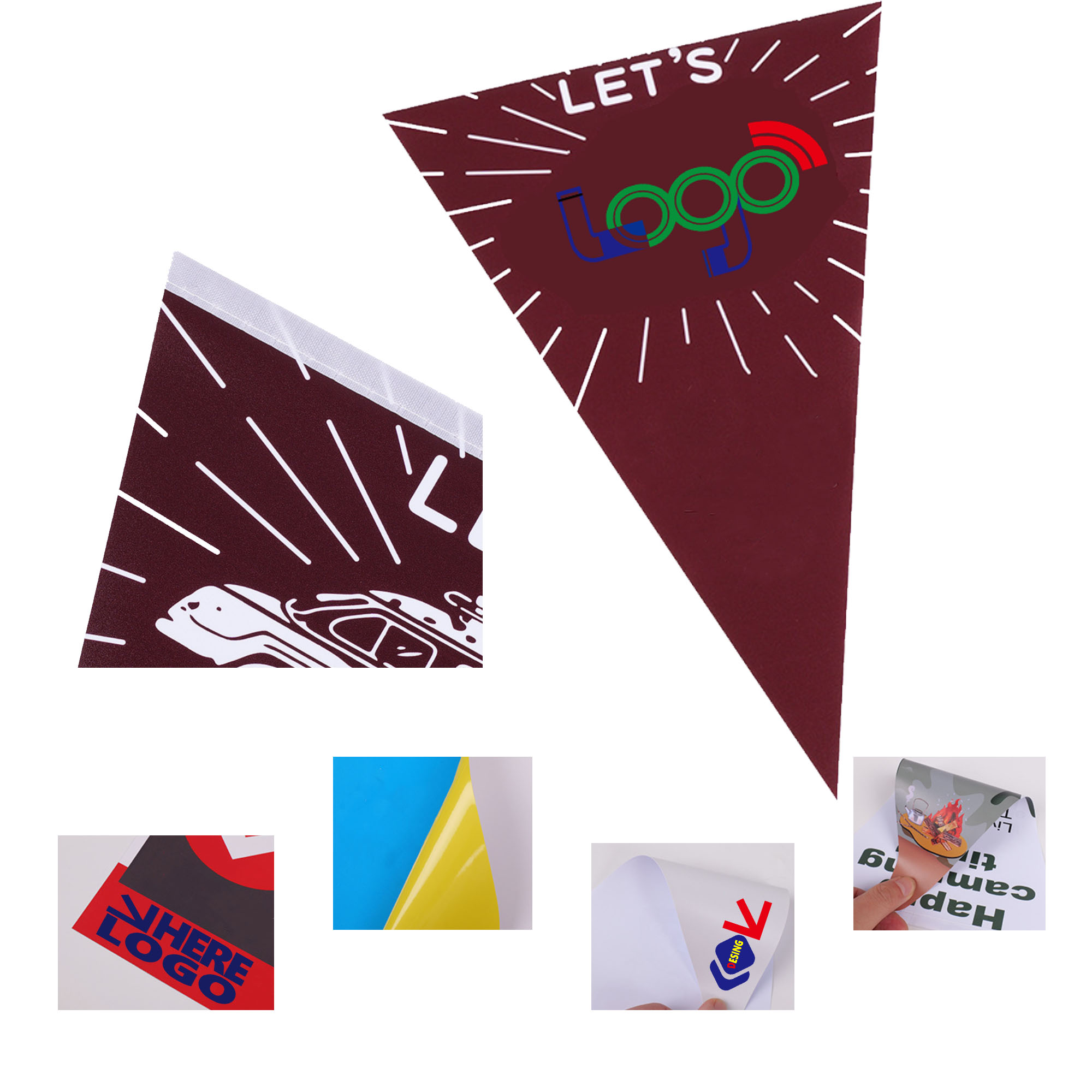 PVC Waterproof Small Flags 1