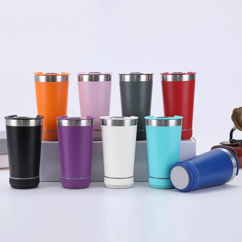 Music Beer Cup with Bottle Opener 16oz 5