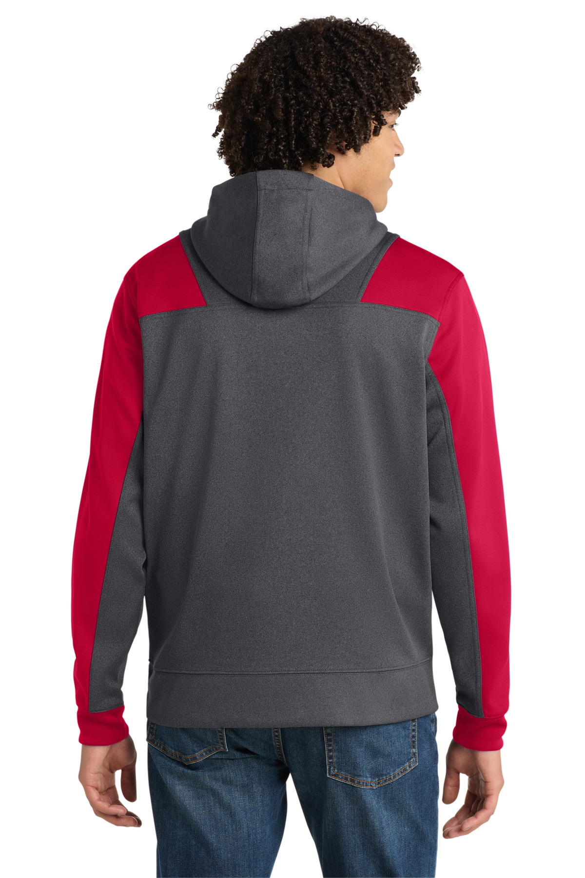 Sport-Tek Tech Fleece Colorblock 1/4-Zip Hooded Sweatshirt. ST249, custom hoodie or sweatshirt with logo imprint 60