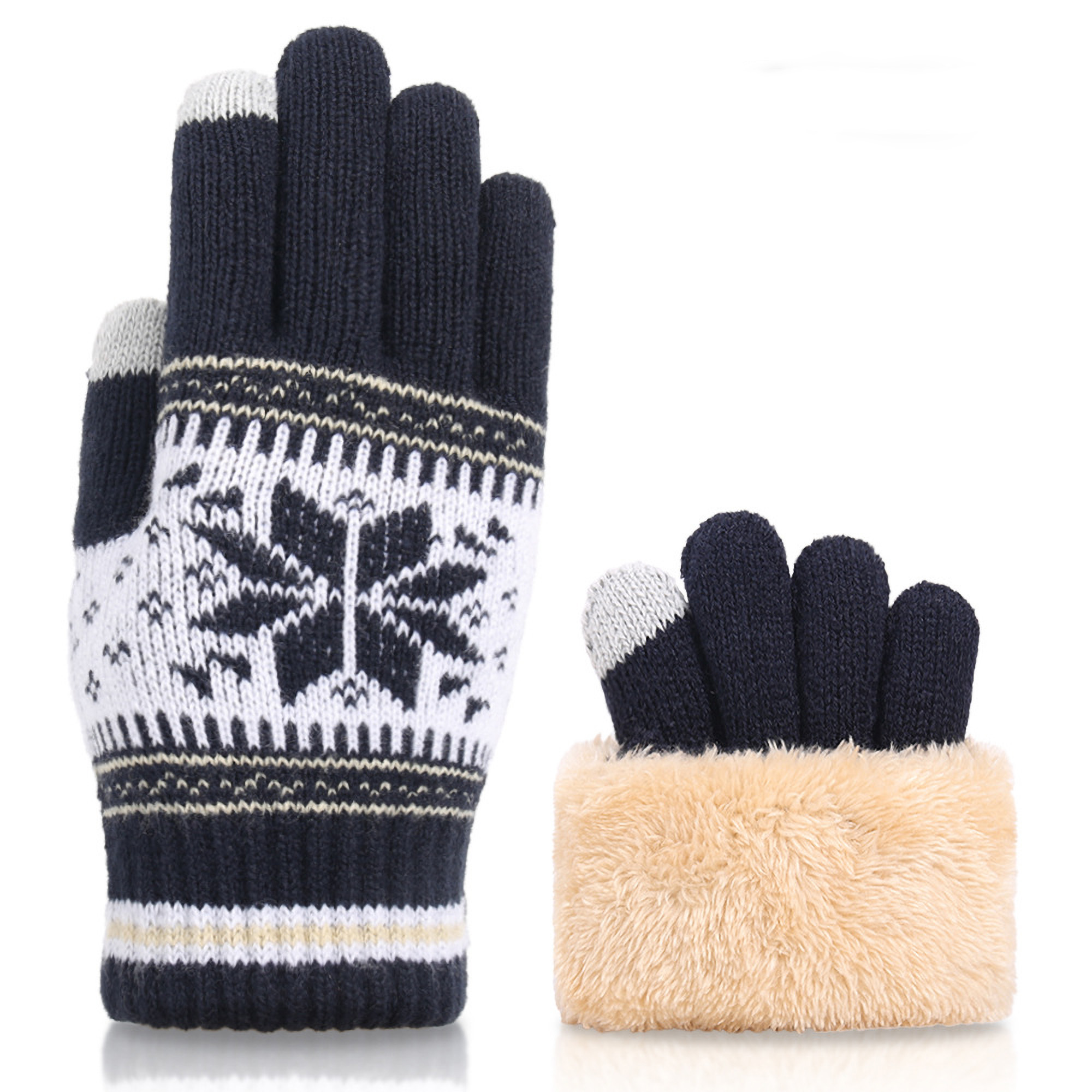 Winter Touch Screen Gloves Snow Knit Christmas Gifts 6