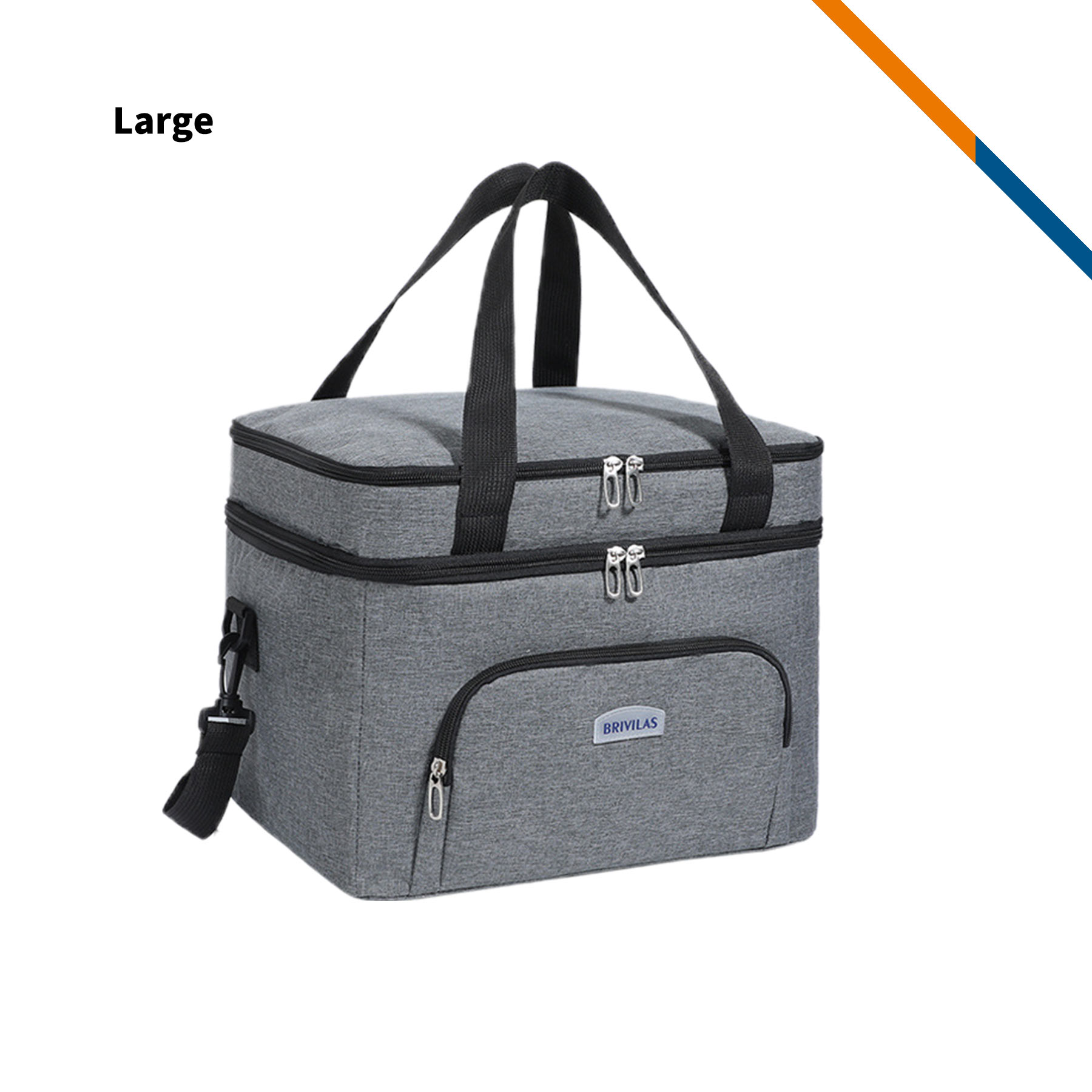 Vipit Double Layer PEVA Crossbody Cooler Bag 5