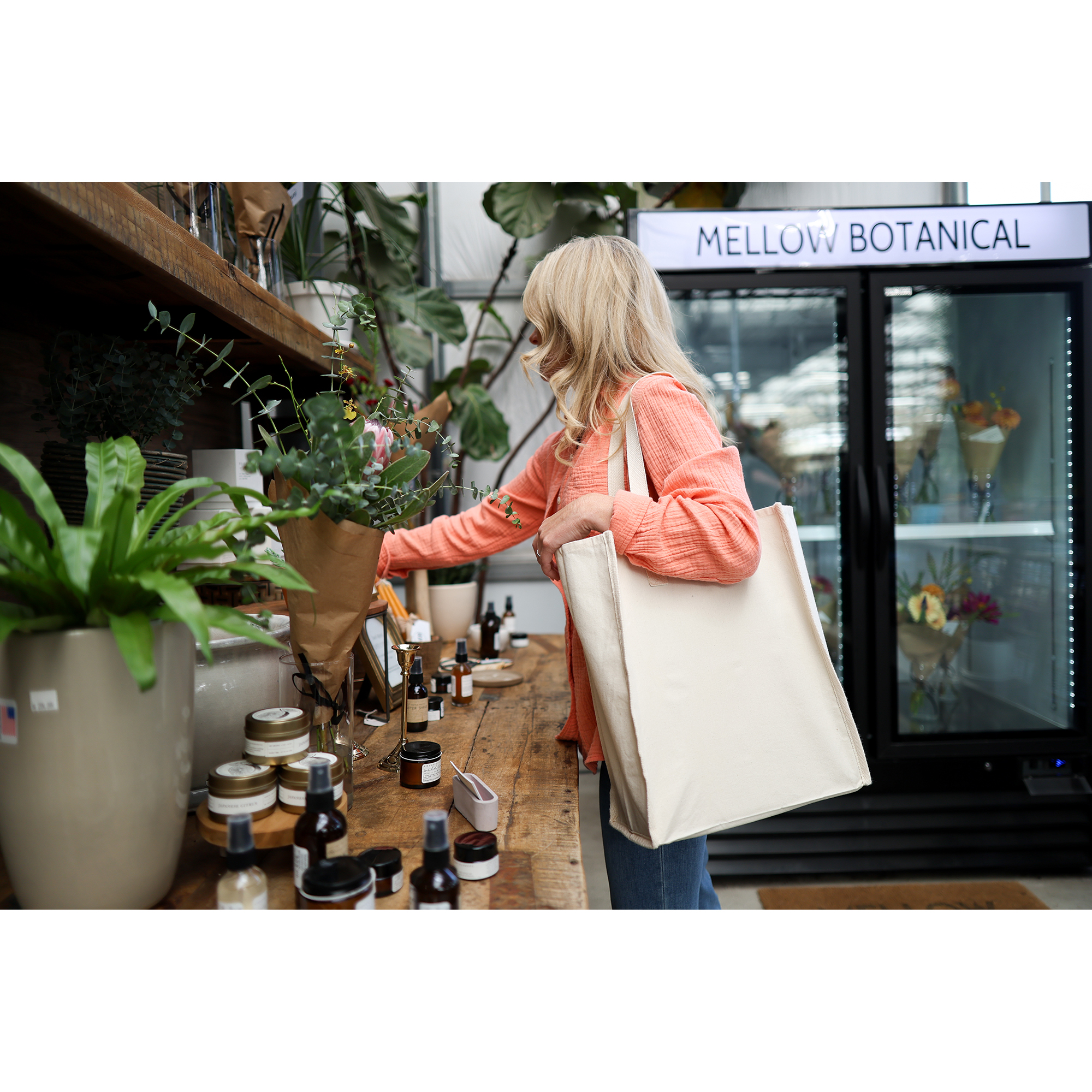 Recycled Cotton Market Tote Bag - AWARE™ 6