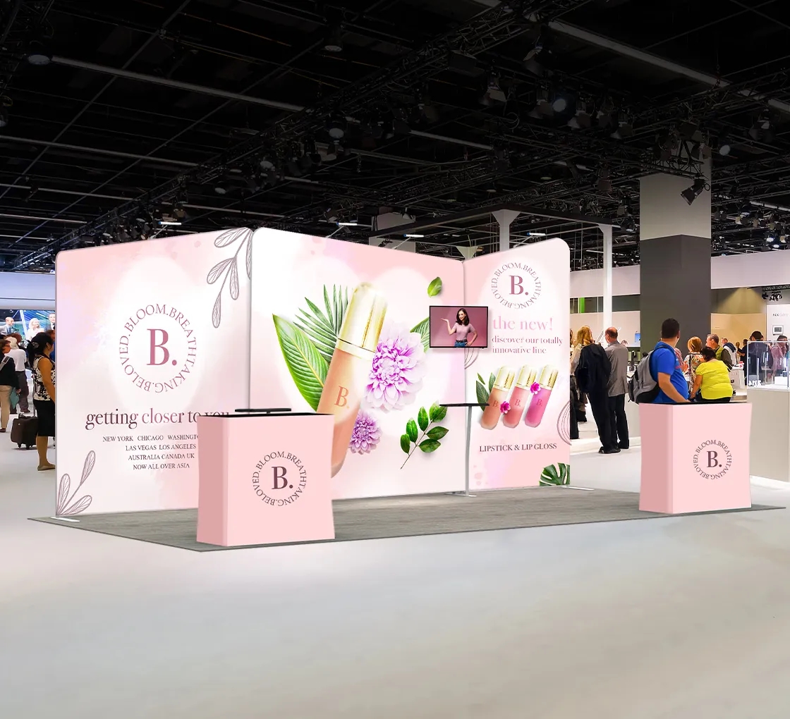 20ft Inline Trade Show Booth - Tension Fabric Display 5