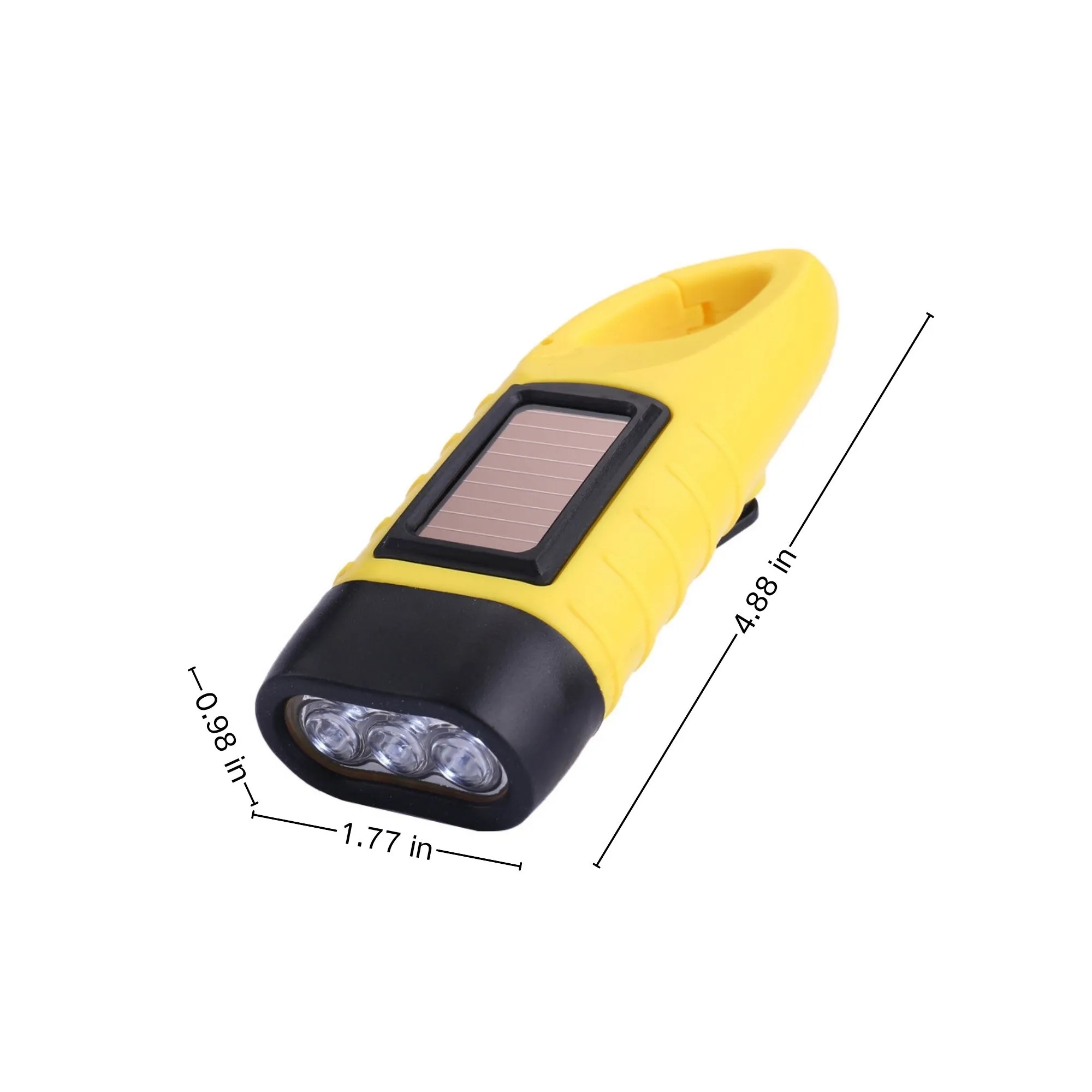 Outdoor Emergency Solar Hand Crank Flashlight 5
