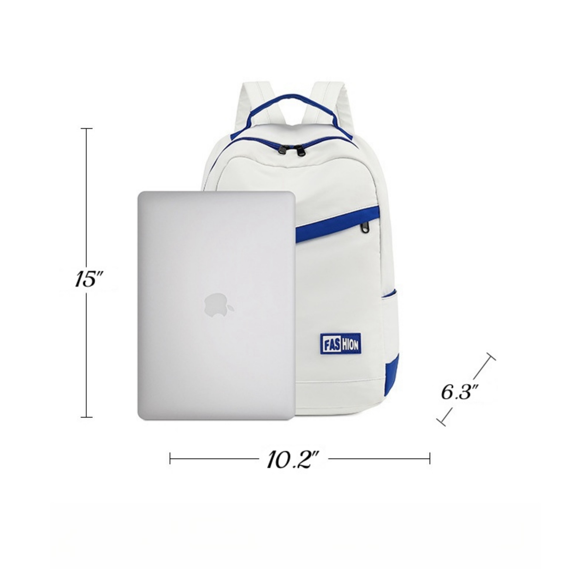 Large Capacity Color-Block Casual Backpack 6