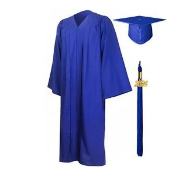 Matte Graduation Gown Cap Tassel Set 8