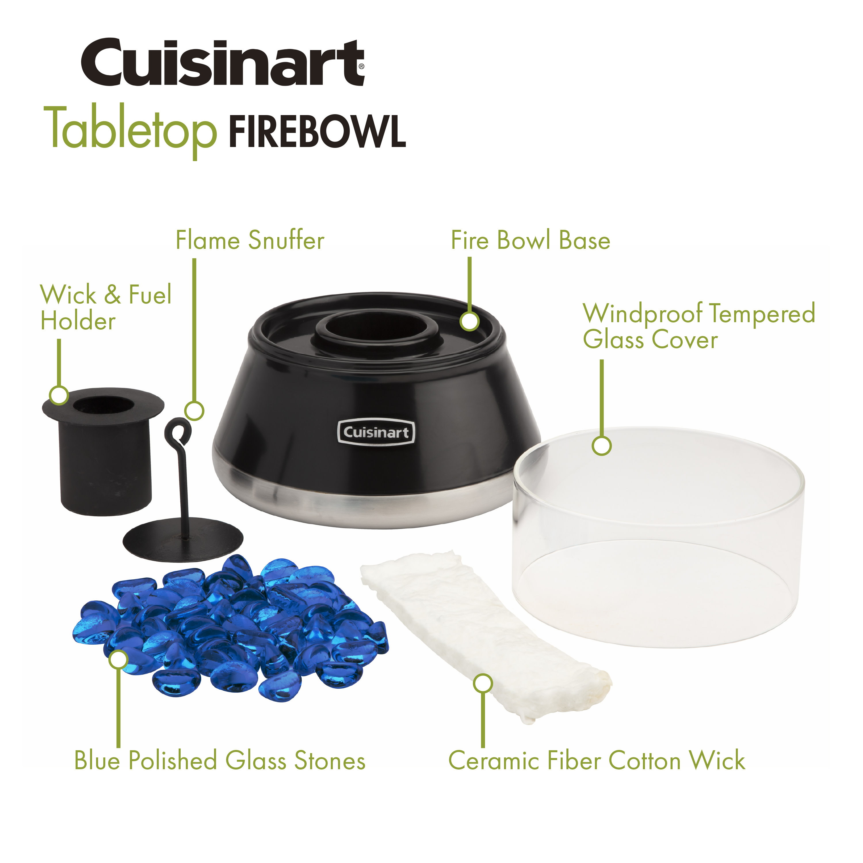 Cuisinart Outdoors® Petite Tabletop Fire Bowl 13