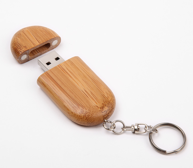 Wooden Racetrack USB Flash Drive with Keyring 16
