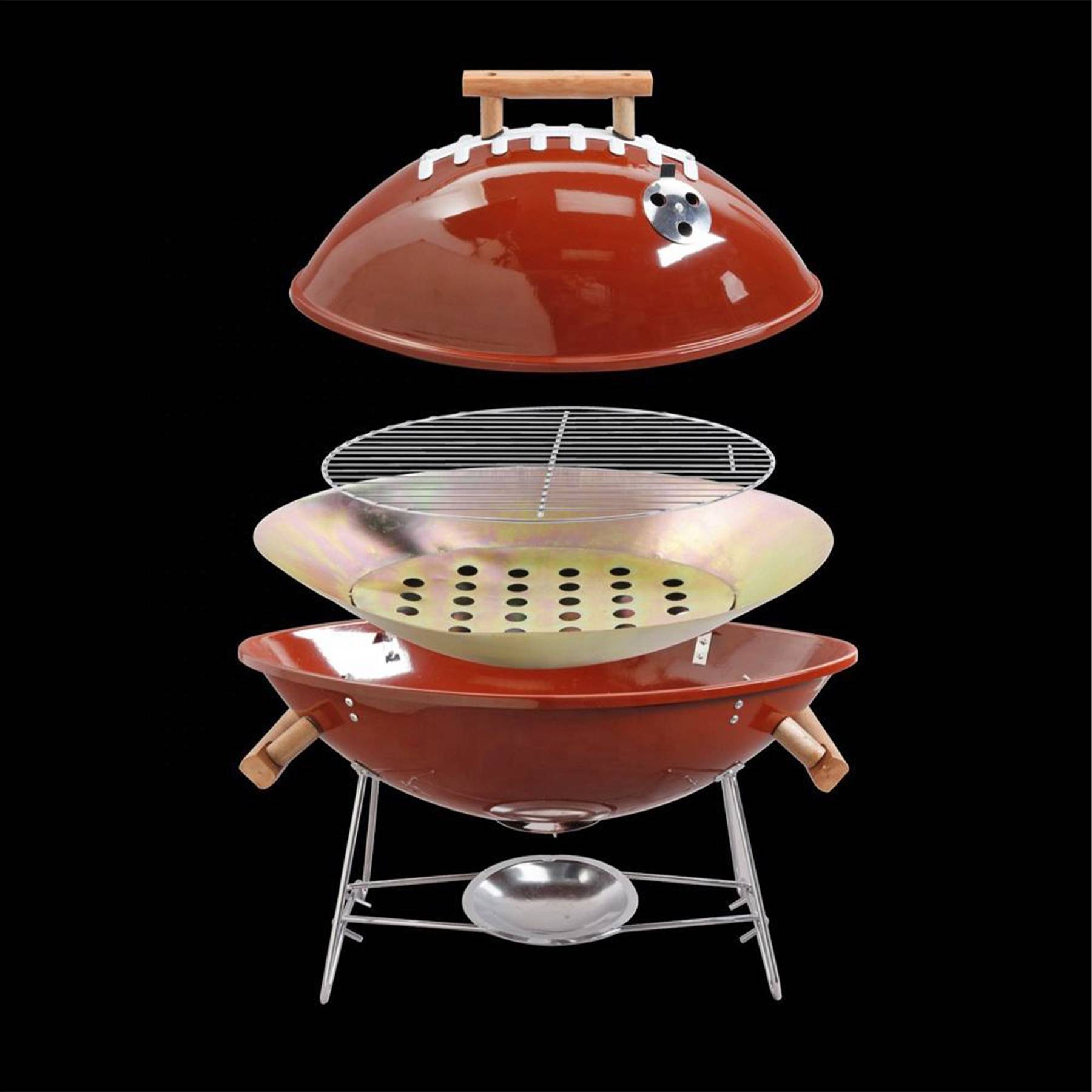 FOOTBALL BBQ STEEL GRILL 5