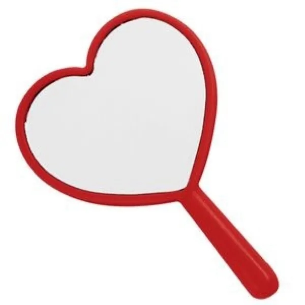 Heart-Shaped Handheld Mirror 3