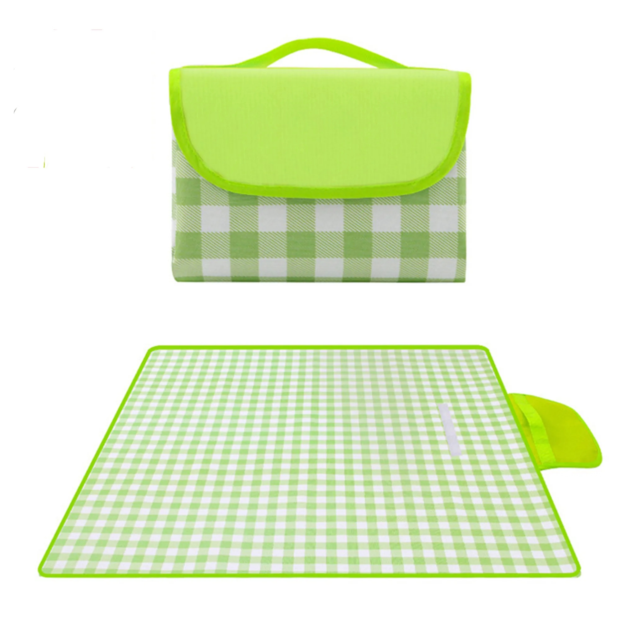 MOQ 30 Foldable Plaid Picnic Mat 79"L x 60"W 6
