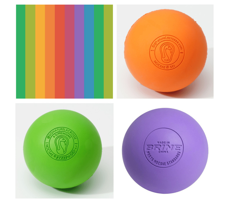 Massage Lacrosse Pin Rubber Solid Ball 2