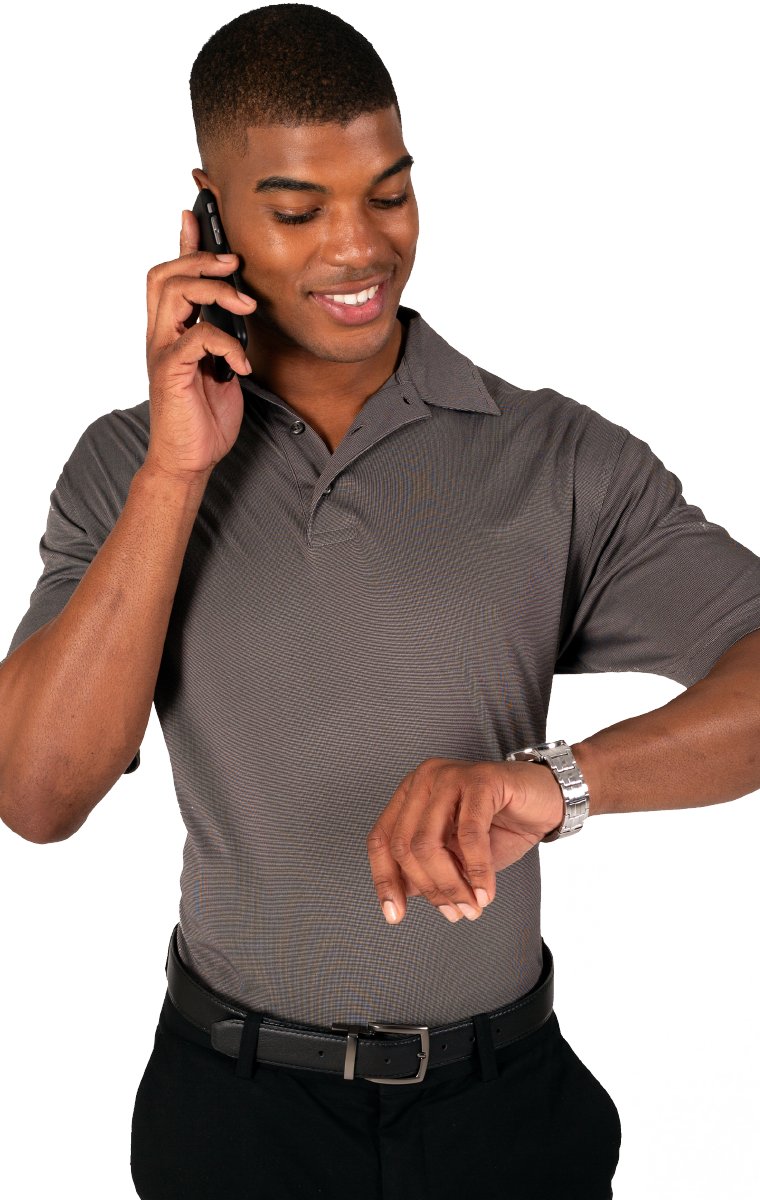 Men's Short-Sleeve Nailhead Polo 3