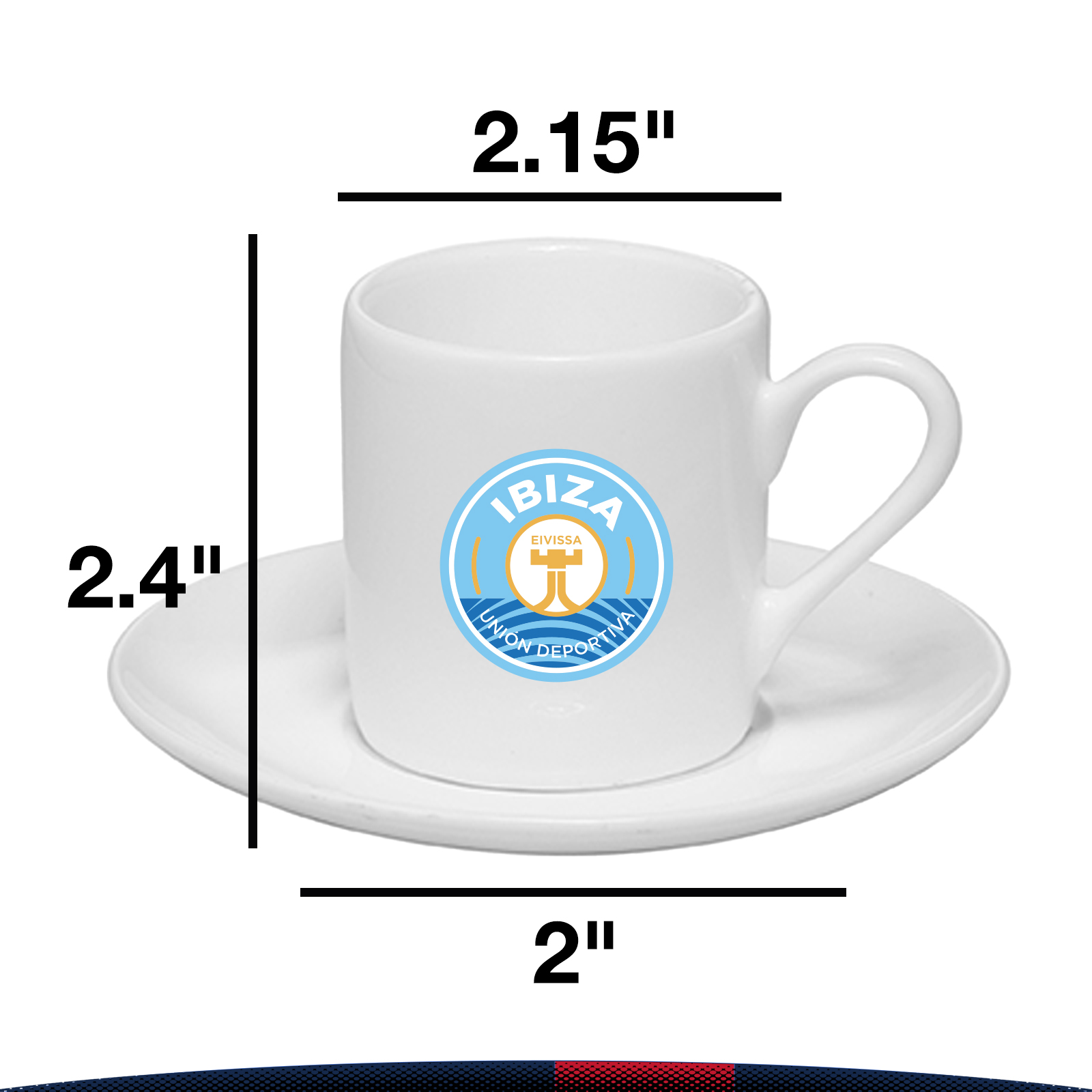 3 oz. Snazzy Expresso Cup Set with Saucers 2