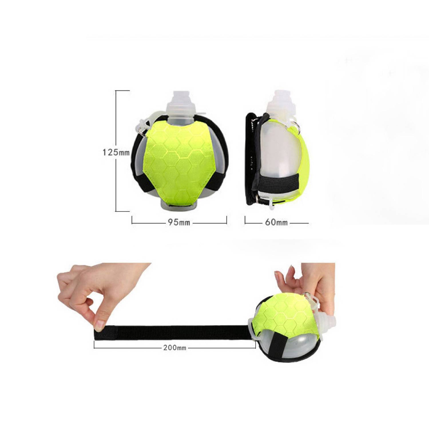 Sports Wearable Hands Free Silicone Portable Water Bottle 4