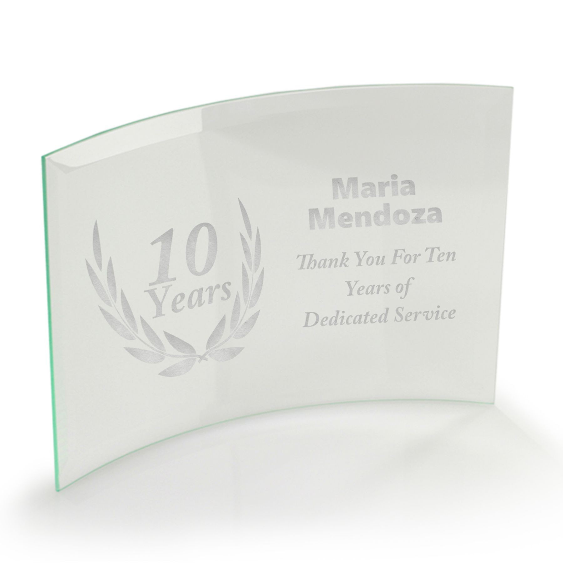 Spectral Jade Curved Award (6"x4")