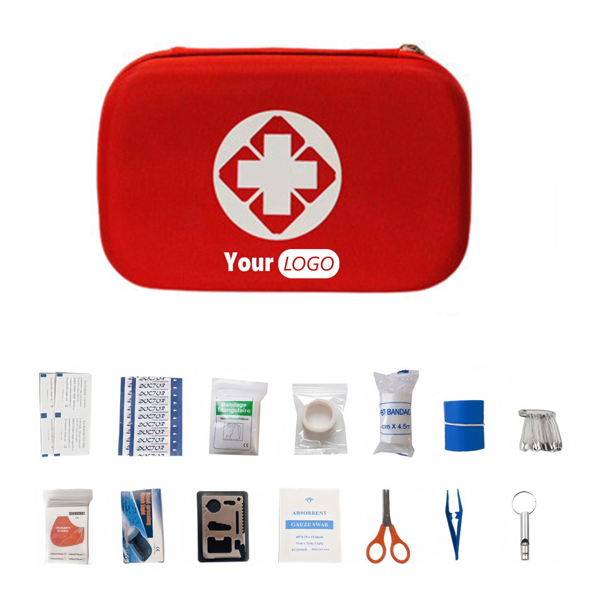 18-Piece Portable Emergency First Aid Kit 1