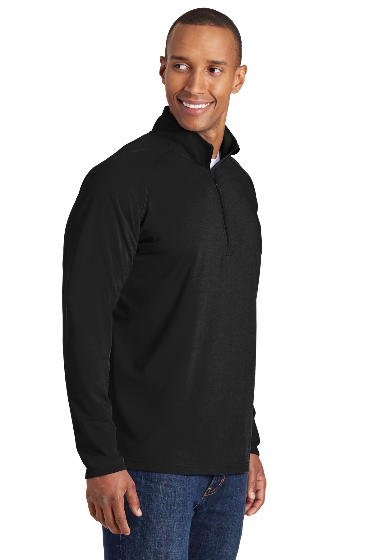 Tall Sport-Wick Stretch 1/4-Zip Pullover