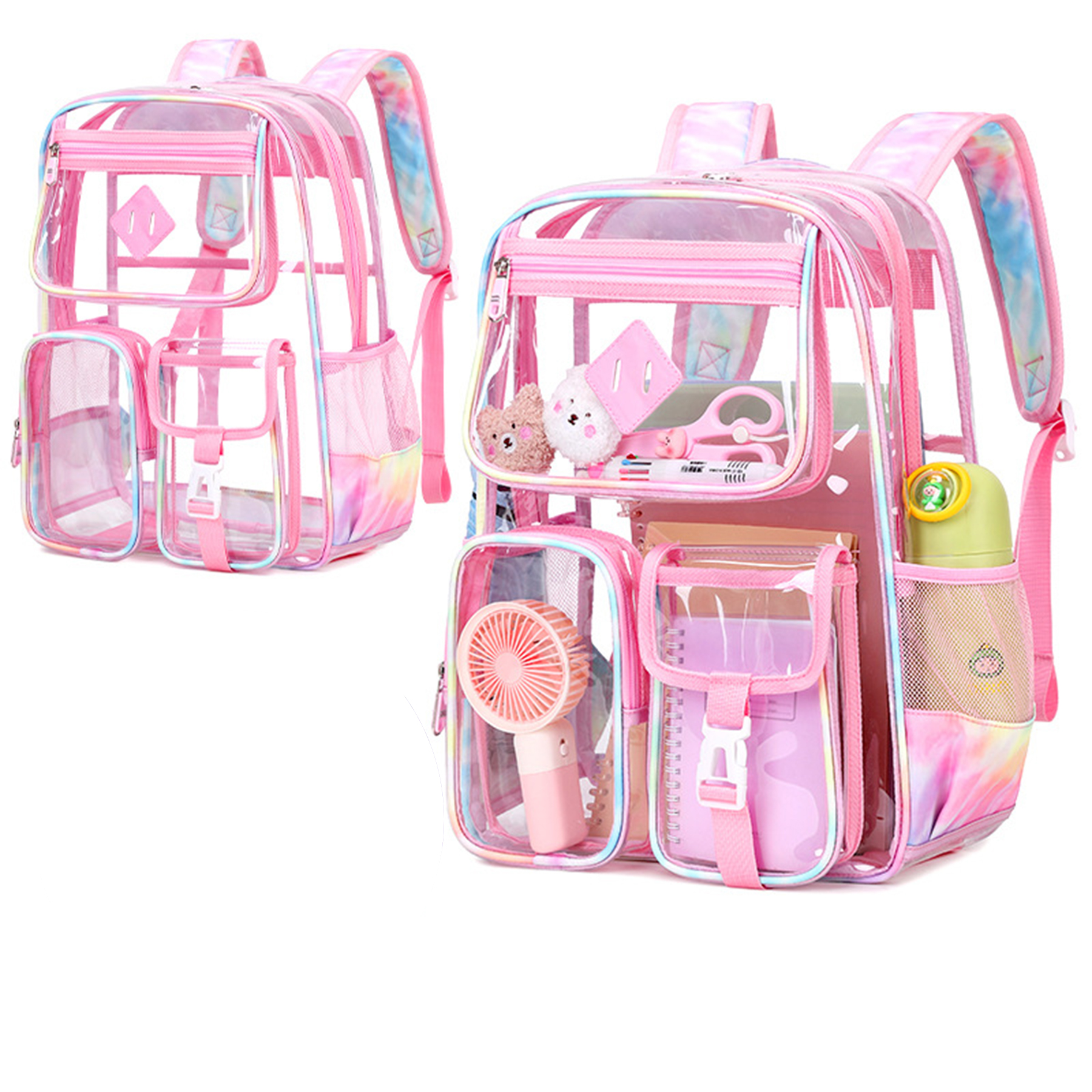 Large Clear Waterproof PVC Backpack 9