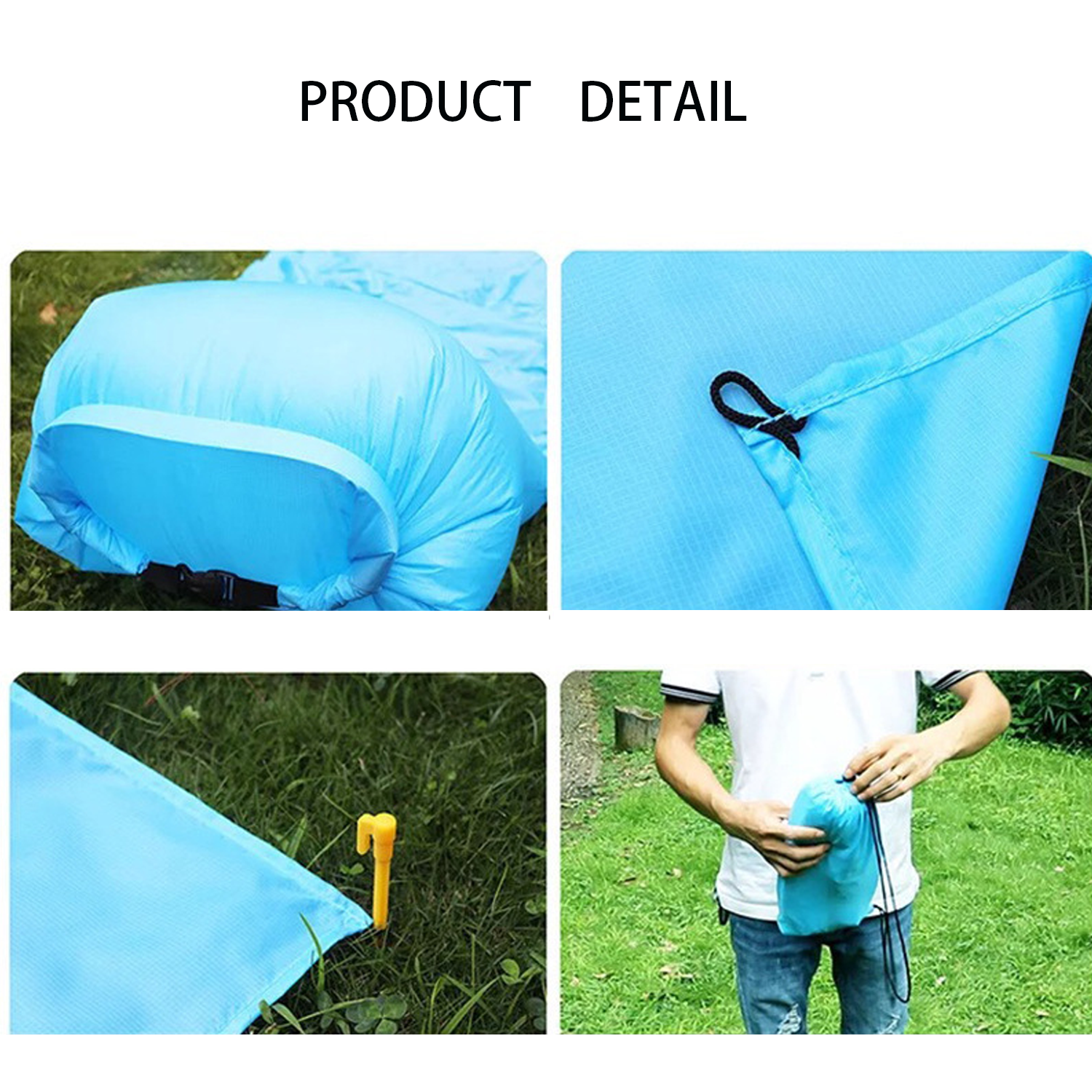 Beach Mat w/ Inflatable Pillow 6