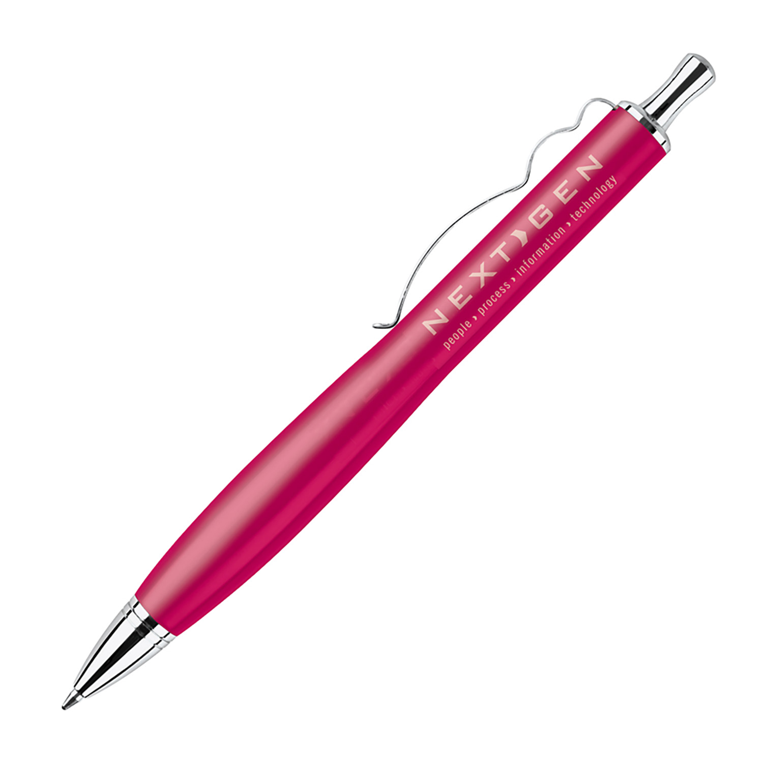 Lacquer Coated Pen with Wavy Chrome Clip 11