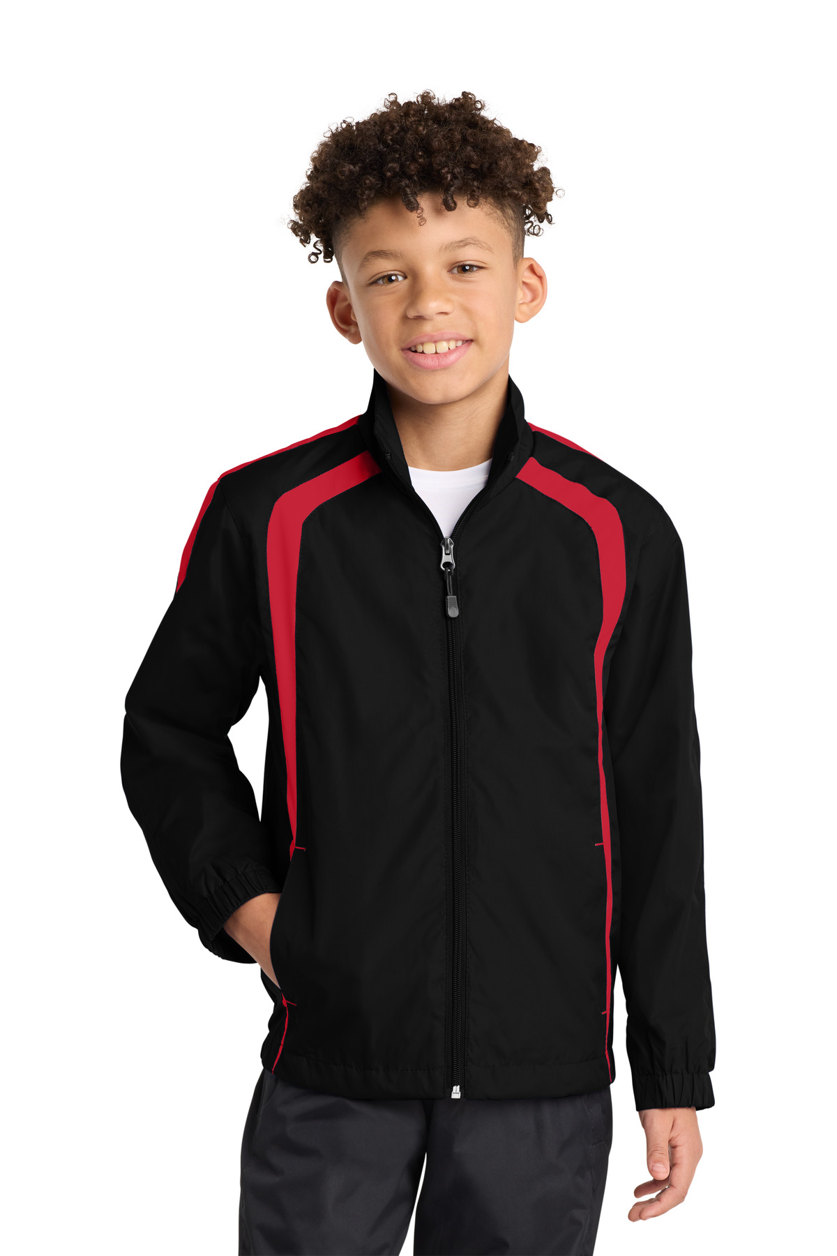 Sport-Tek Youth Colorblock Raglan Jacket. YST60 3