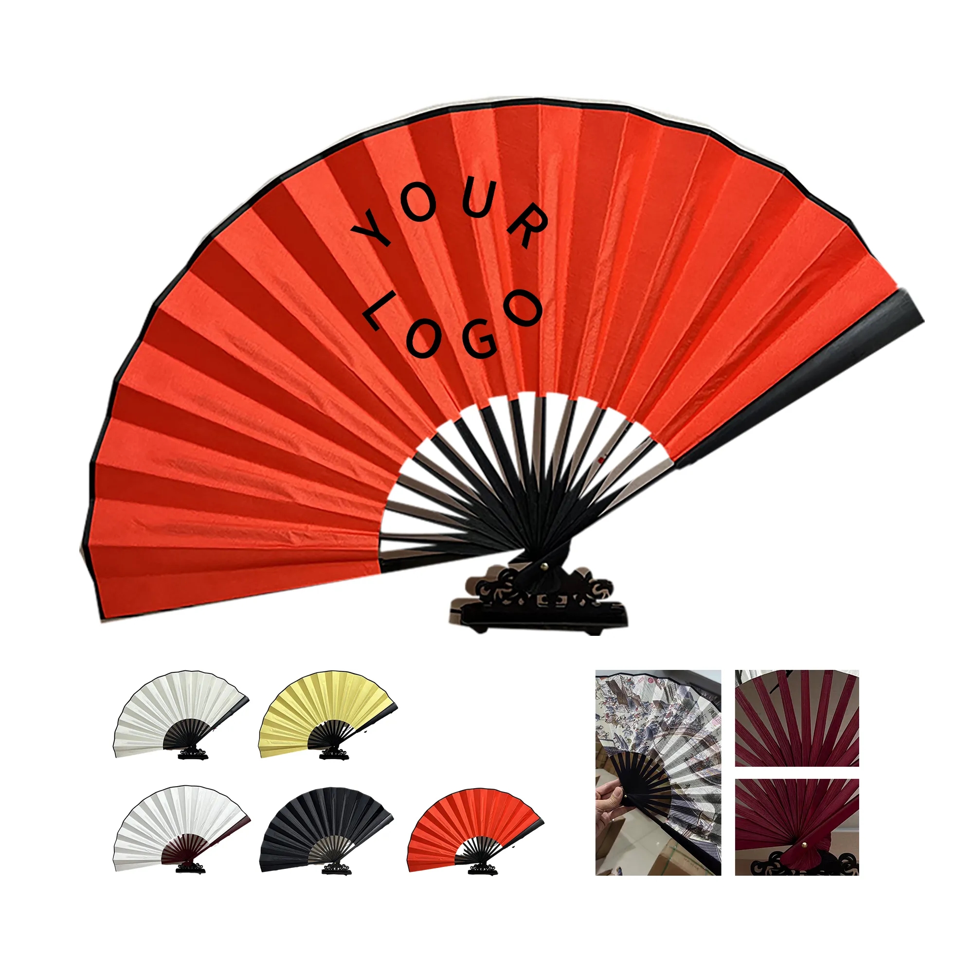 Bamboo Silk Fan 7