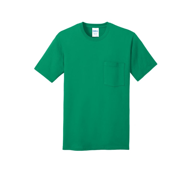 Port & Company Core Cotton Pocket Tee. 25