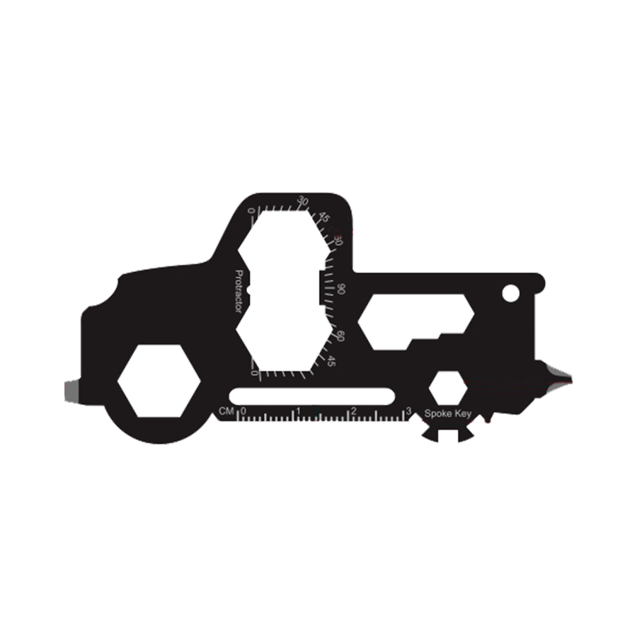 GearCard 19-in-1 Pickup Truck Multi-Tool Card – Stainless Steel Wallet EDC Gadget 11