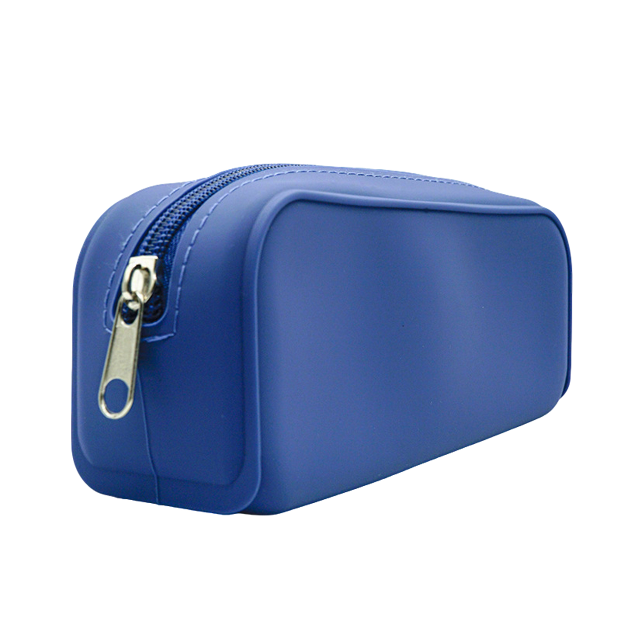 Silicone Square Stationery Pen Case With Metal Zipper 7.1" x 2.8" x 2" 5