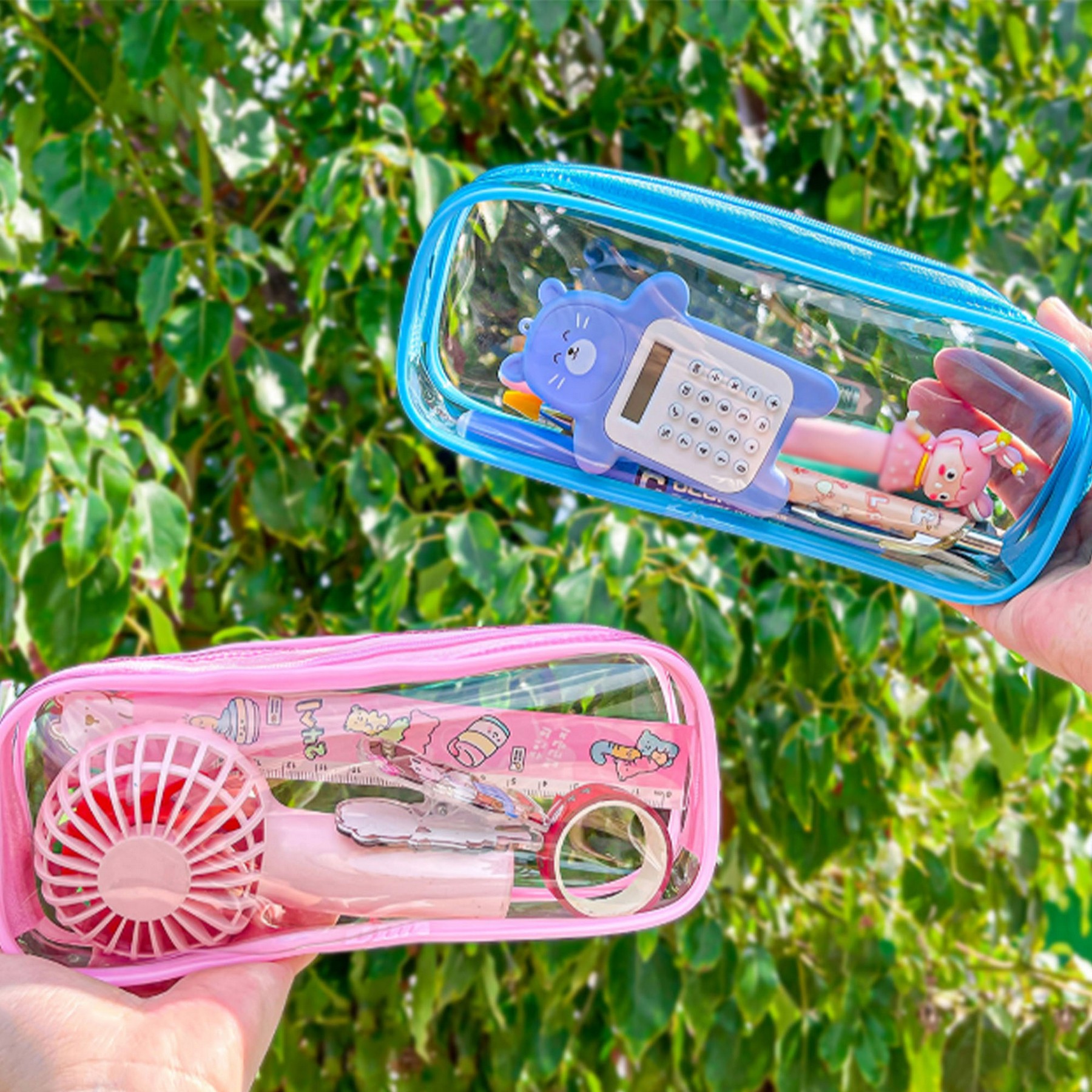 Clear PVC Zipper Pencil Pouch 3