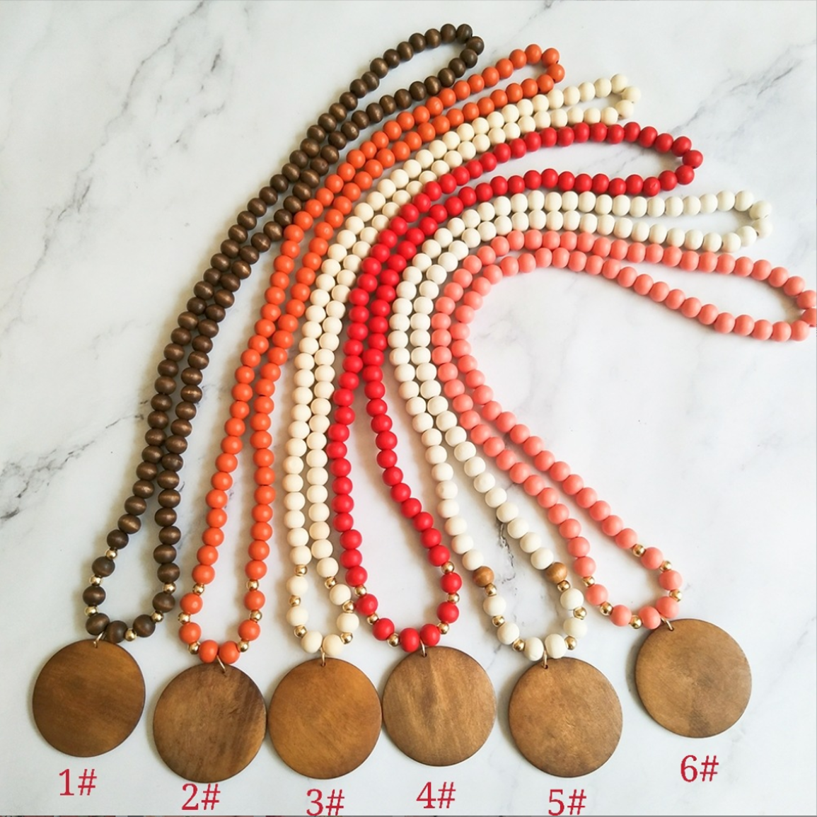 Wood Custom Medallion Beads 1