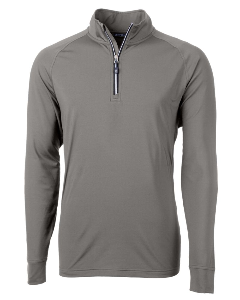 Cutter & Buck Adapt Recycled Soft Knit Stretch  Mens Quarter Zip Pullover 141