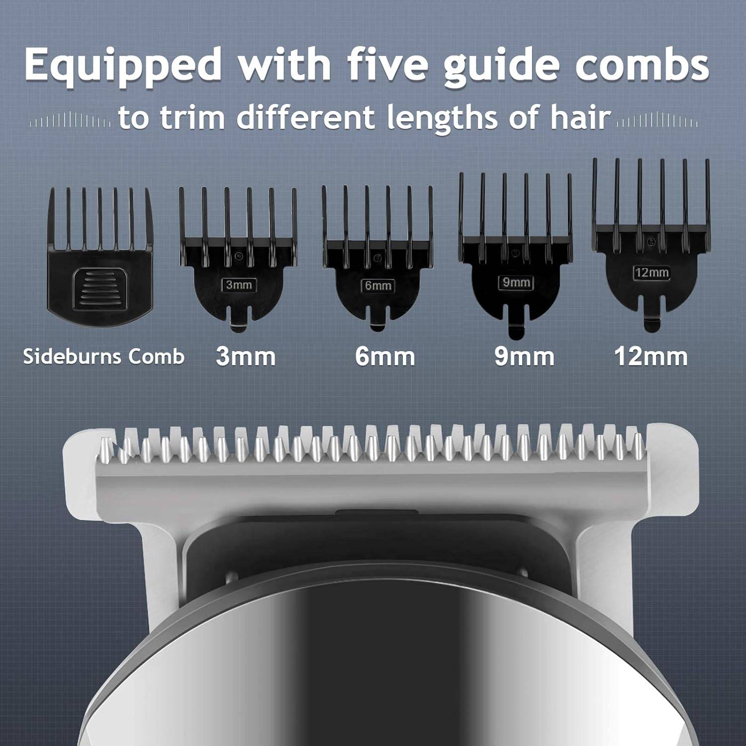 Electric Hair And Beard Trimmer Set 6