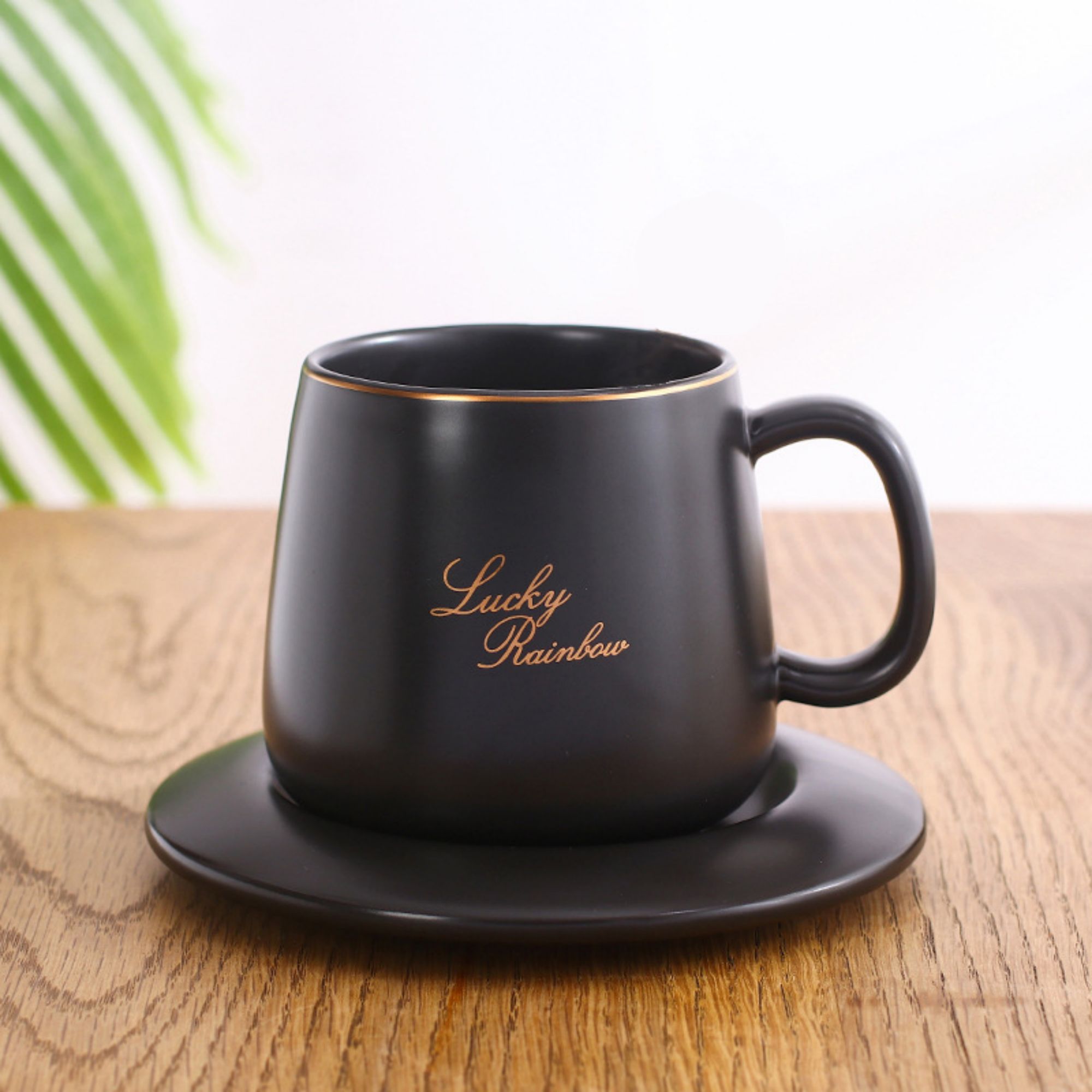 14 oz Ceramic Mug with Tray 3