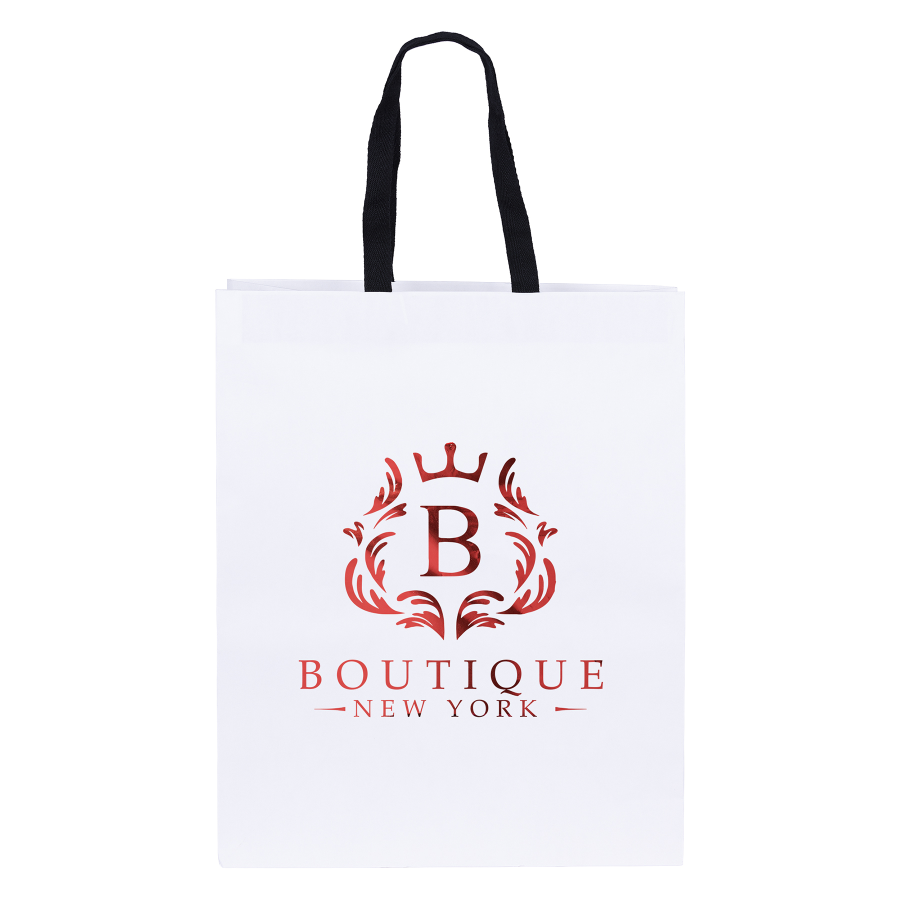 Teak - Woven Handle White Eurototes - Foil Print 2