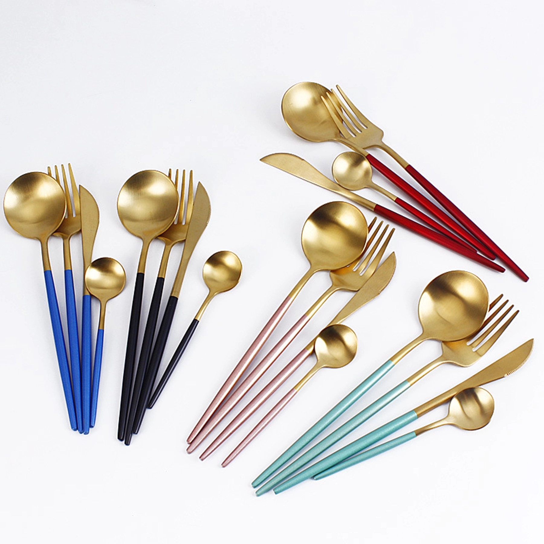 Stainless Steel Cutlery Set with Colorful Handle 20
