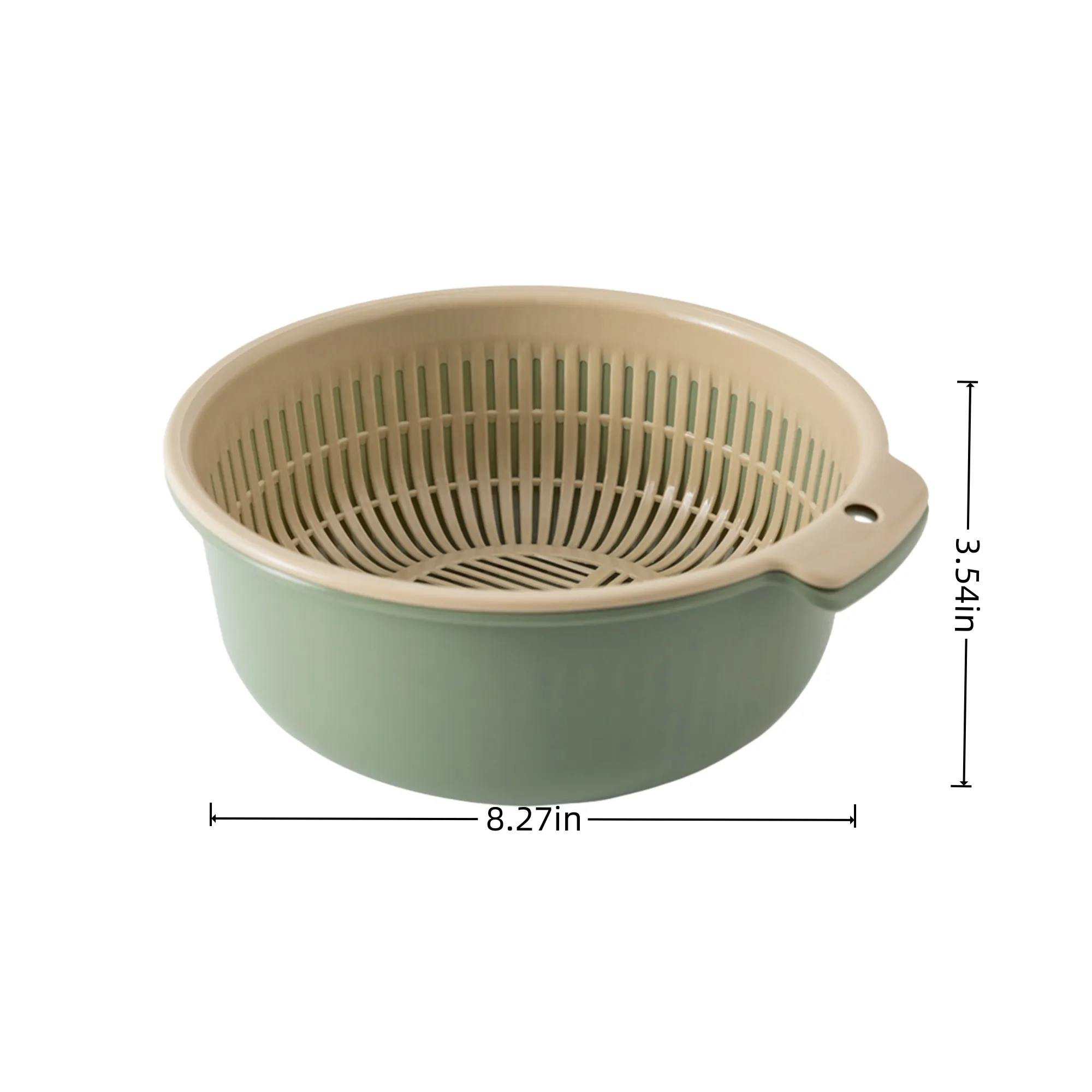 Double round drain basket 2