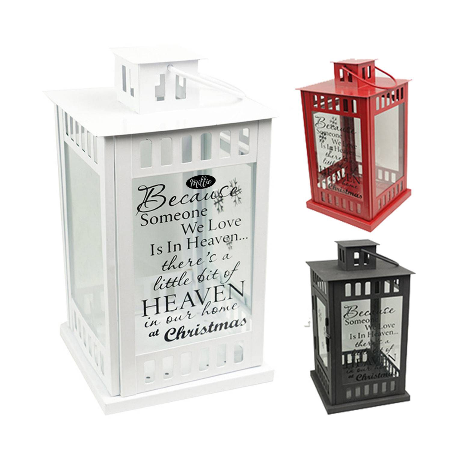 Wind Lantern Candlestick Wrought Iron Glass Candle Holder 2