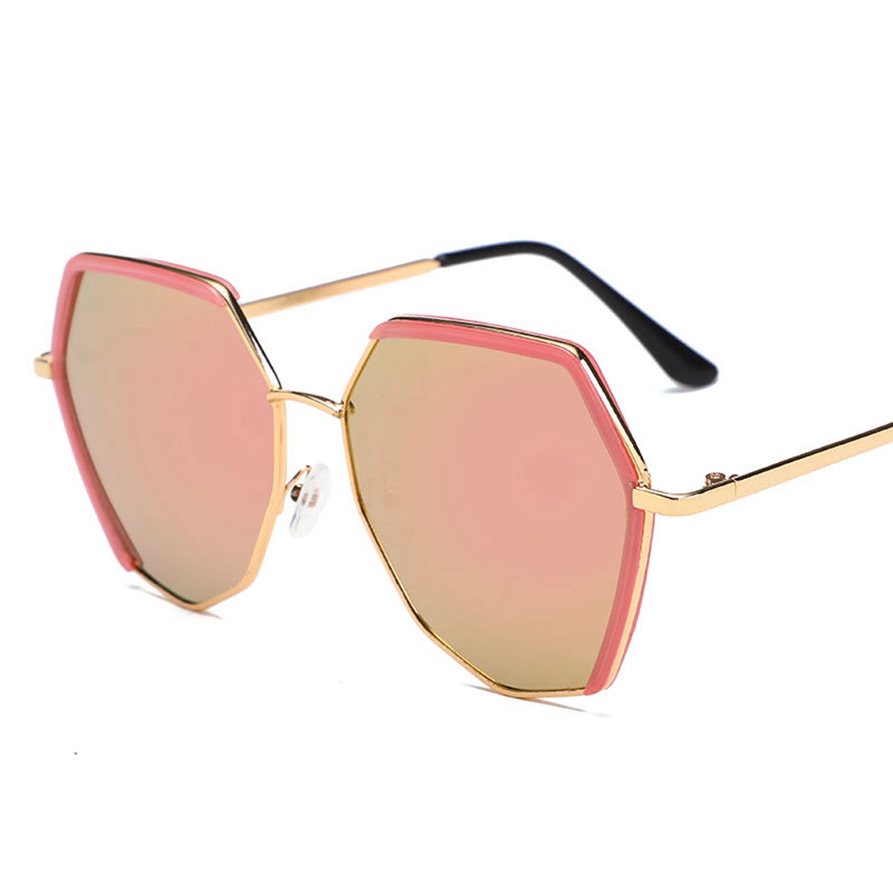 Polygon Frameless Big Frame Sunglasses 2