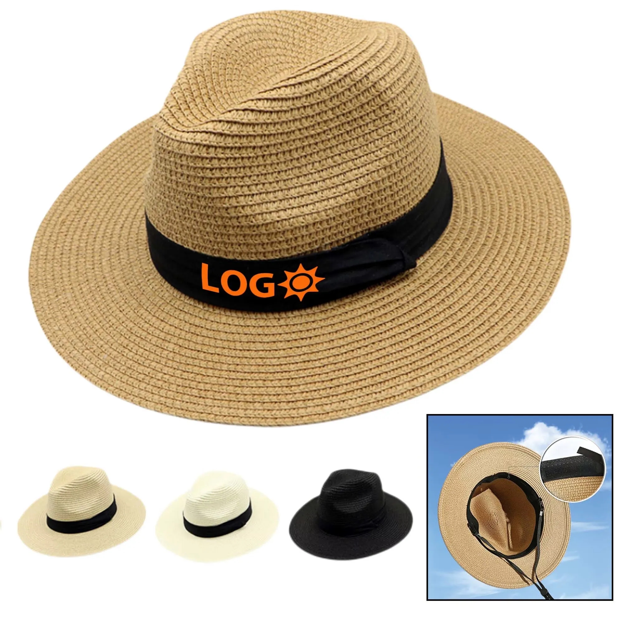 Wide Brim Straw Hat MOQ50 Fedora 5