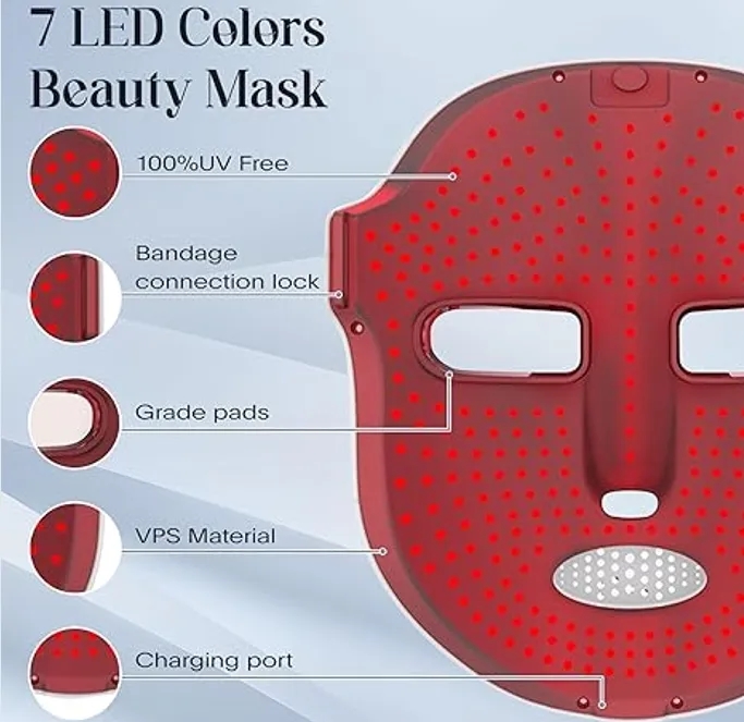 7 Color LED Light Therapy Face Mask 2