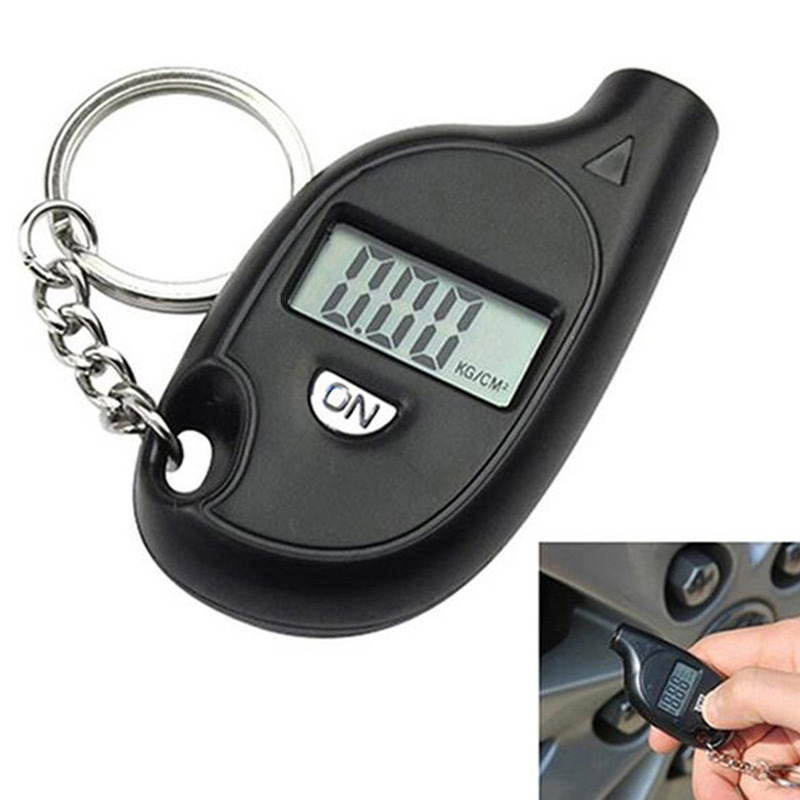 Tire Gauge With Digital LCD Display And Keychain 3