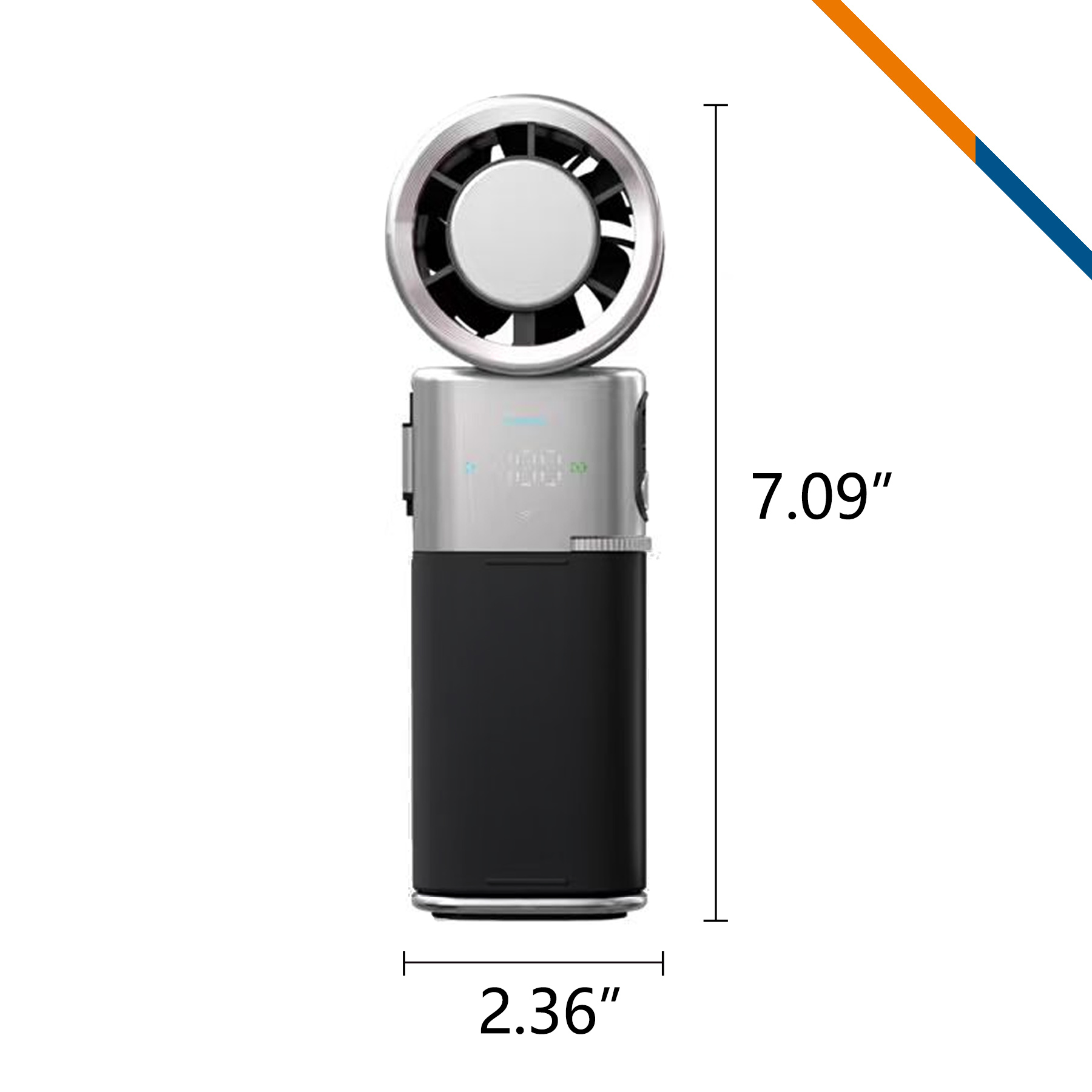 ChillZap 2in1 100 Speeds Foldable Ice Cooling Fan 2