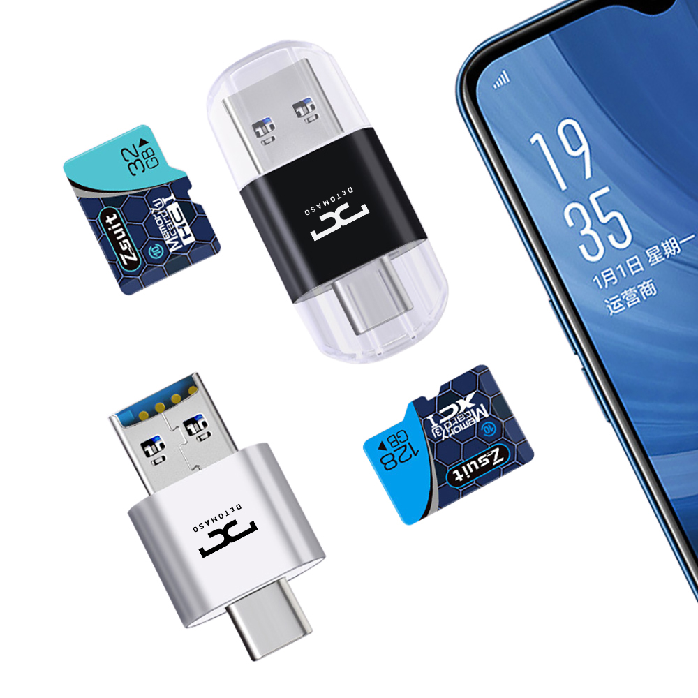 MicroSD Card Reader with Type-C and USB-A 15