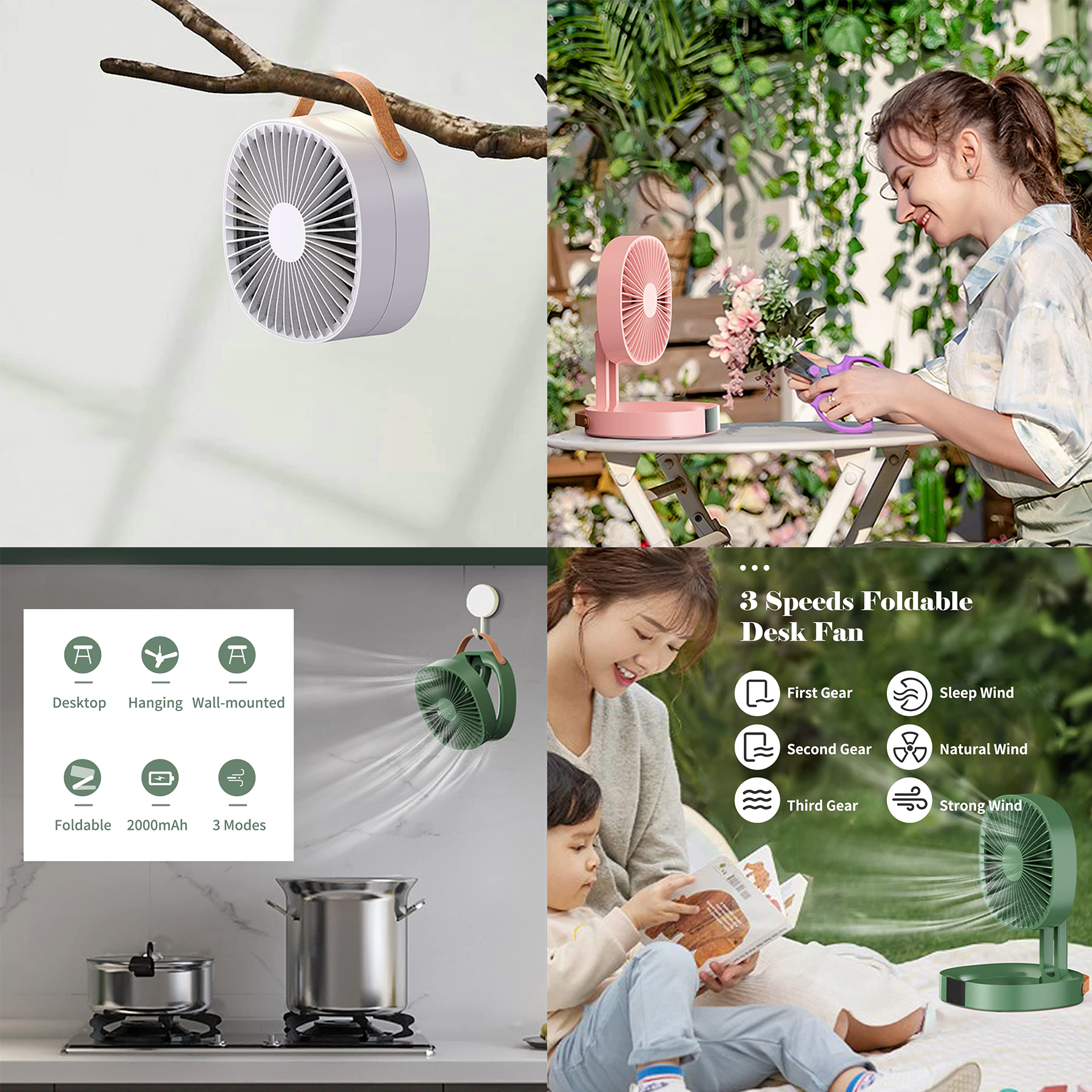 Desk Fan Mini Folding Fan 2