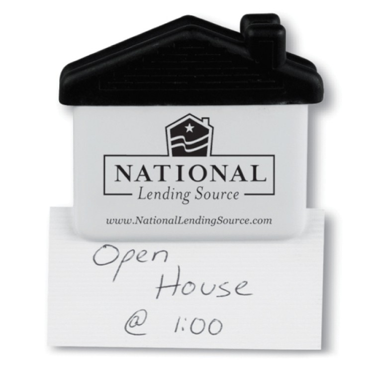 Jumbo House Shape Magnetic Memo Holder/Clip